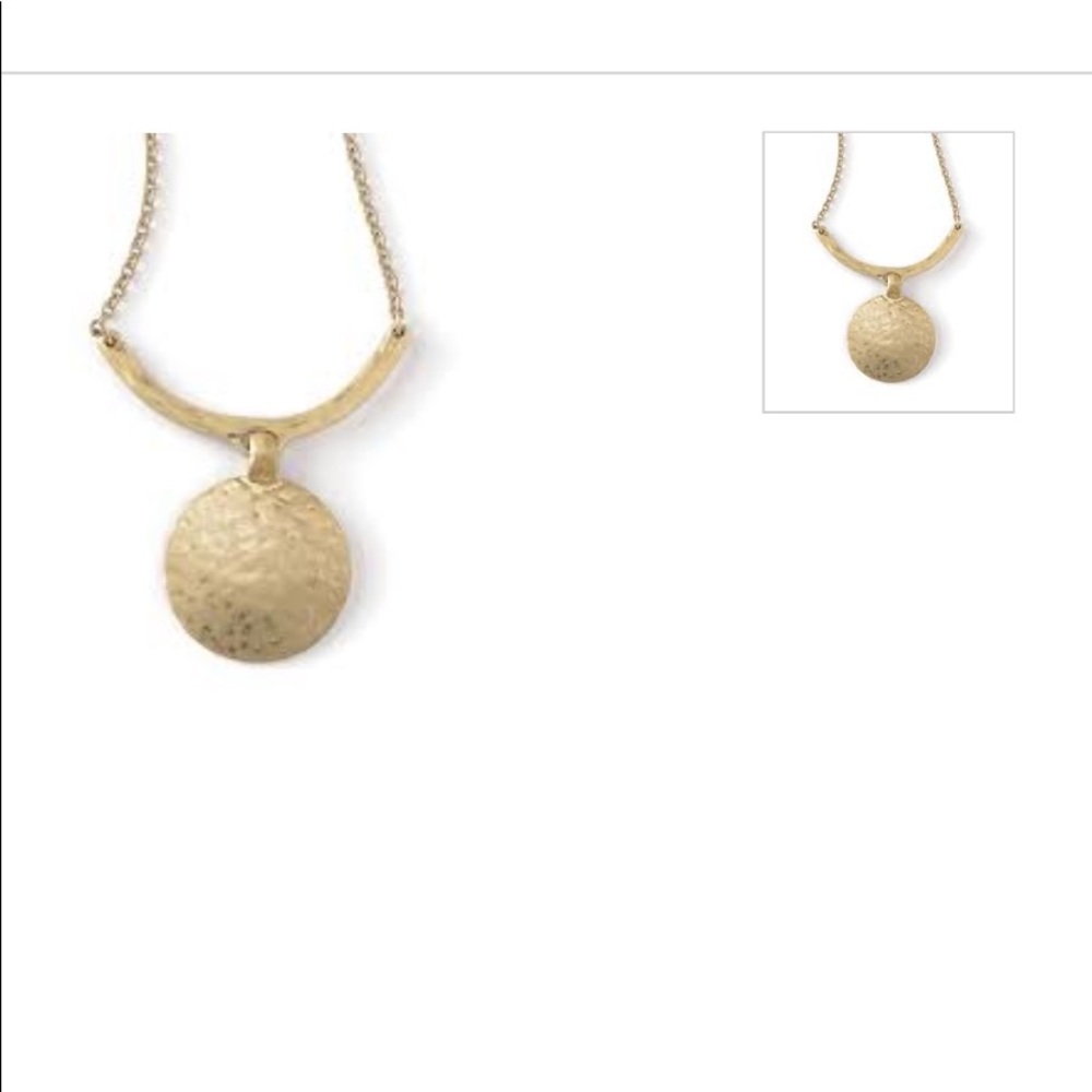 POLISHED Retired lia sophia necklace- GOLD